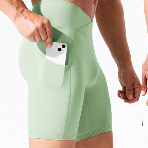Factory Direct Sale Custom Design Size Men Solid <b>Compression</b> <b>Shorts</b> OEM ODM High Quality Summer Street Wear Spandex/Polyester - Product Image 3