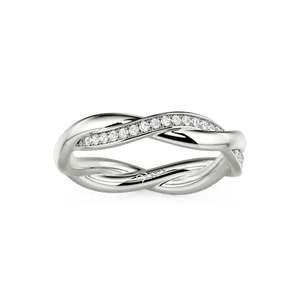 Anillo de Boda de Diamantes Jeulia con Diseño Personalizado de Entrelazado de Amor para Mujer - Product Image 3