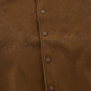 Vente en gros de vestes Letterman en toile de laine pour hommes pour l'hiver Col montant manches longues Nouveau design à capuche fine à bas prix Service OEM en ligne - Product Image 3