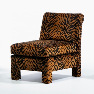 Sillones Estilo Billy Baldwin de Diseño Modular a Precio de Fábrica, Cómodos Sillones de Salón de Terciopelo Tipo Tigre - Product Image 3