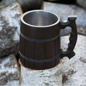 แก้วน้ำชา/กาแฟไม้ลายการ์ตูน งานแฮนด์เมด สไตล์คลาสสิก ของขวัญธุรกิจ สีน้ำตาล ราคาถูก รุ่นใหม่ล่าสุดจาก TIMELESS CRAFT - Product Image 2