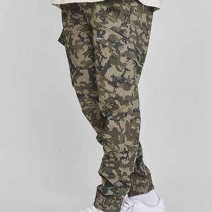 Men's Multi Pocket Cargo Pants Casual Outdoor Jogger Sweatpants with Pockets Mid Waist Workwear Trousers for Daily Use - Product Image 2