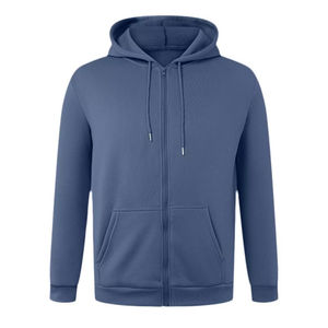 Sweat-shirts à capuche zippés pour hommes, couleur unie décontractée, durables et doux, parfaits pour un usage quotidien - Product Image 2