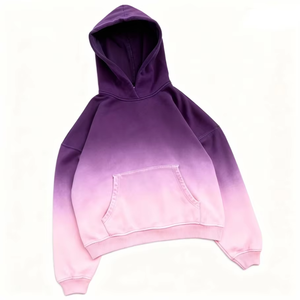 Sudadera con Capucha Lisa de Alta Calidad, Personalizable, con Efecto Desgastado por el Sol, Felpa Francesa, 400 Gsm - Product Image 2