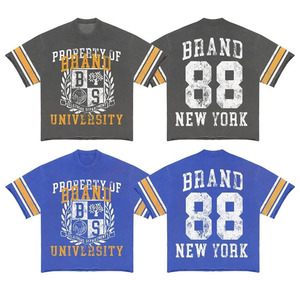 เสื้อยืด2025ออกแบบได้ตามต้องการเสื้อยืดเฮลส์สตาร์สำหรับผู้ชายเสื้อพิมพ์ลายวินเทจ - Product Image 3