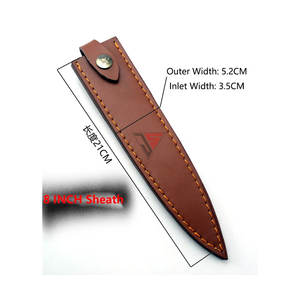 Funda de Cuero para Cuchillo de Caza Profesional, Protector de Alta Calidad con Correa de Cuero y Botón de Presión - Product Image 4