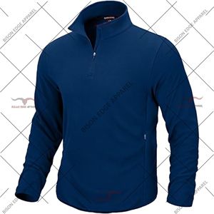 เสื้อแจ็คเก็ตฟลีซผู้ชายแบบซิปครึ่งตัว ยี่ห้อ Edge Apparel ผลิตจากผ้าฝ้าย 100% ระบายอากาศได้ดี พิมพ์ลายนูน สไตล์สตรีทแวร์ แขนยาว - Product Image 4