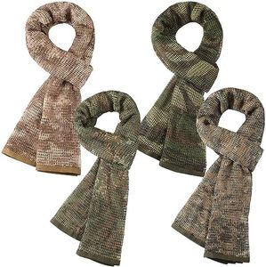 2024 Outdoor Hiking Tactical Neck Scarf Polyester/Cotton Camouflage Pattern Breathable Windproof Dustproof Desert Shemagh Full - Product Image 1