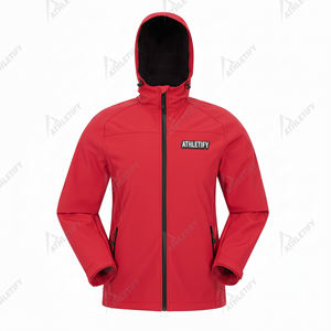 Veste Softshell Unisexe 100% Polyester Imperméable Coupe-Vent Légère Fermeture Éclair Antibactérienne Capuche Vêtement d'Extérieur Randonnée Aventure - Product Image 6