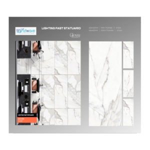 Exportador indio Azulejos de porcelana Premium Compradores globales 600x1200mm Porcelana pulida vitrificada esmaltada de alta calidad 600x1200mm - Product Image 1