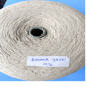 Hilo de fibra de plátano natural de 10/2 cuentas hecho a medida 100% seda para hilanderos textiles y tejedores tejido de reventa con buena resistencia - Product Image 1