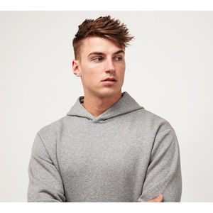 ชุดวอร์มผู้ชายแบบใหม่ น้ำหนักเบา ผลิตจากผ้าโพลีเอสเตอร์/คอตตอนถัก ระบายอากาศได้ดี เป็นมิตรต่อสิ่งแวดล้อม สามารถปรับแต่งได้ มีฮู้ดและกางเกงขายาว ไซส์พลัส - Product Image 6