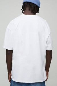 Premium 240 GSM Heavyweight Drop Shoulder T-Shirt para hombres Custom Blank Oversized 100% Cotton Jersey Solid Streetwear Loose fit - Product Image 2