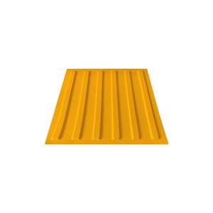 แผ่นปูพื้นสัมผัสสีเหลือง Ileritraffic TPU ขนาด 40x40 ซม. กาวอีพ็อกซี่ 650 กรัม สำหรับผู้พิการ ลายเส้นบอกทิศทาง ILT9005 - Product Image 2