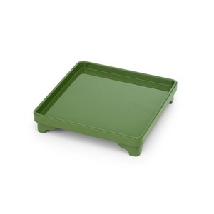 Plateau carré en laque jaune artisanal écologique en gros, plateau décoratif moderne à haute brillance pour la décoration d'hôtel et de restaurant - Product Image 6