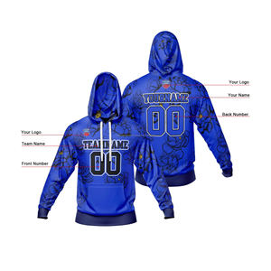 Sudaderas con Capucha Sublimadas con Logotipo Personalizado para Hombre, Sudadera de Forro Polar 100% Poliéster, Sudadera con Capucha Estampada Extra Grande, Servicio OEM - Product Image 2