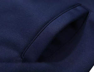 Ensemble de survêtement de jogging respirant pour homme, 100 % coton imprimé de haute qualité, fermeture éclair intégrale, grande taille, manches longues, pour l'entraînement en extérieur en automne - Product Image 5