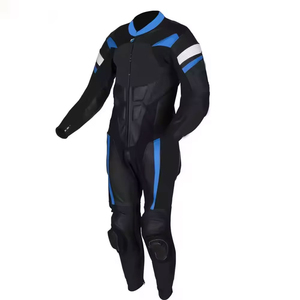 ชุดมอเตอร์ไซค์หนังสำหรับแข่งรถ ดีไซน์ยอดเยี่ยม ระบายอากาศได้ดี กันน้ำ กันลม ไซส์ใหญ่พิเศษ สั่งตัดได้ คุณภาพสูง น้ำหนักเบา แบบยาว - Product Image 4