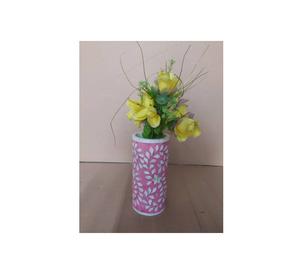 Florero con incrustaciones de hueso hechas a mano, maceta moderna con las mejores flores para boda y uso doméstico - Product Image 1