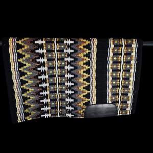 Tapis de selle de cheval western de meilleure qualité matériau indien laine scintillante cuir tissu haut équestre grossiste feutre coton - Product Image 1