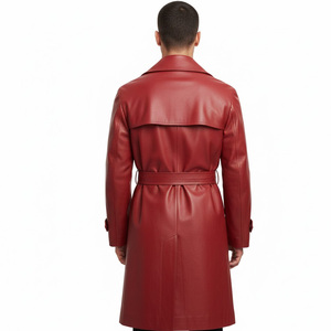 Abrigo de Cuero para Hombre, Proveedor de Fábrica OEM, Venta al por Mayor, Hecho a Medida, Abrigo de Moda Regular, Ropa de Invierno, Diseño Elegante, Algodón - Product Image 2