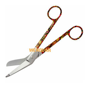 Ciseaux chirurgicaux manuels Wenquar 5,5 pouces en acier inoxydable de qualité supérieure, ciseaux à pansements dorés, instruments les plus vendus, personnalisables - Product Image 5