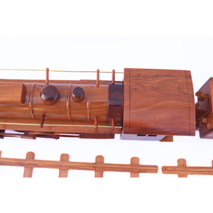 Handcrafted <b>Wooden</b> New York Hudson Steam <b>Train</b> Luxury Vintage Collectible Locomotive Classic Railway Decor Handmade in Vietnam - Product Image 6