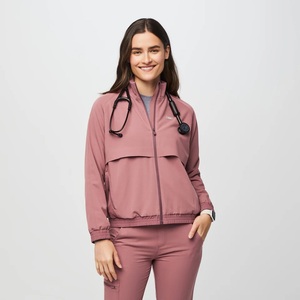Custom Private Label <b>Women's</b> Long Sleeve Stretchy Fitted Jogger Fashion Scrubs Uniforms <b>Set</b> for Hospitals - Product Image 3