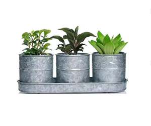 Nouveau design moderne jardinières galvanisées décor à la maison jardinière pour hôtel Restaurant décoration jardinières à un prix attractif - Product Image 3