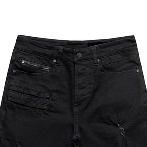 High Street Genou Longueur Droite Lâche Jeans Shorts Hommes Denim Pantalon Court Mâle Casual Personnalisé Denim Shorts pour Hommes - Product Image 6