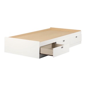 <span class=keywords><strong>Lit</strong></span> de capitaine jumeau moderne <span class=keywords><strong>pour</strong></span> enfants Cadre en bois à coins arrondis avec 3 tiroirs de rangement et <span class=keywords><strong>pour</strong></span> chambre d'enfant, d'enfants et d'adolescents - Product Image 2