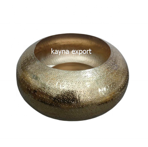 Jardinière décorative de luxe en métal doré design martelé décoration intérieure et extérieure prix de gros jardinière en métal fournisseur indien - Product Image 4