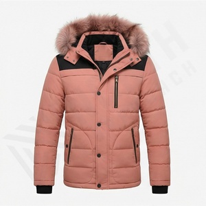 Veste en cuir décontractée pour homme, logo personnalisé, designer, vente en gros, vierge, grande taille, imperméable, réversible, thermique, vêtements d'extérieur d'hiver - Product Image 1