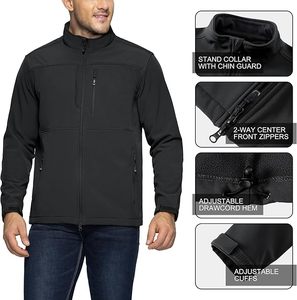 Chaqueta con Capucha Ligera e Impermeable para Hombre, Forro de Lino Cálido, Cortavientos, para Viajes, Senderismo, Golf, Motociclismo, Automovilismo - Product Image 4