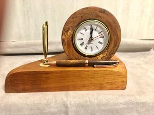 นาฬิกาตั้งโต๊ะไม้รักษ์โลกที่หรูหราทันสมัยใช้แบตเตอรี่วัสดุที่ยั่งยืนและเป็นมิตรกับสิ่งแวดล้อม - Product Image 3