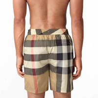 Nouveaux shorts tendance pour hommes, en maille à carreaux, décontractés, amples, imprimés à rayures, respirants, shorts de bain de plage, en vente promotionnelle