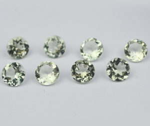 Quartz améthyste vert naturel Prasiolite ronde à facettes pierres précieuses en vrac offres fabricant prix de gros fabrication de bijoux 7mm - Product Image 5