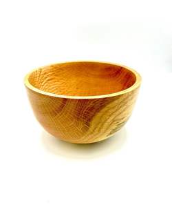 Cuenco de madera decorativo de forma única para servir, cuenco de madera para servir con un toque antiguo, cuenco de madera terminado - Product Image 5