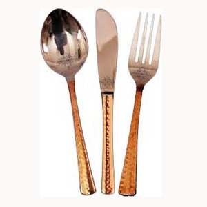 Elegante juego de cubiertos de acero inoxidable pulido con espejo plateado con diseño de mango de hueso en forma de U Vajilla - Product Image 4