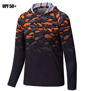 Sweat à capuche de pêche de couleur unie en soie de glace UV avec logo personnalisé OEM Spandex UPF 50 + Soft Quick Dry Performance Windproof Fishing Sportswear - Product Image 1