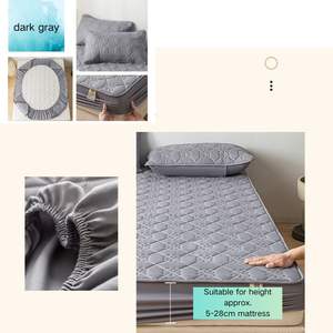 Fábrica al por mayor lujosamente transpirable suave cama sábana acolchada impermeable Funda de colchón protector cama Funda de colchón - Product Image 6