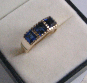 Shah Gems Women's Natural Iolite <b>Ring</b> in <b>925</b> Sterling <b>Silver</b> Perfect Gift Idea - Product Image 1