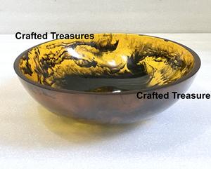 Bol à salade en résine fait main, décoration d'intérieur personnalisée, vaisselle, vaisselle, bol à dessert et à fruits secs au meilleur prix - Product Image 6