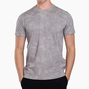 เสื้อยืดผู้ชายซักได้แบบกรดผ้าถักผ้าฝ้าย100% ระบายอากาศได้ดีแห้งเร็วแบบดิจิตอล - Product Image 5