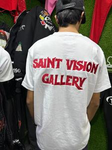 Camiseta de algodón El logotipo frontal es impresión DTF y la palabra posterior es bordado hecho por Tansy Industry Precios bajos - Product Image 3