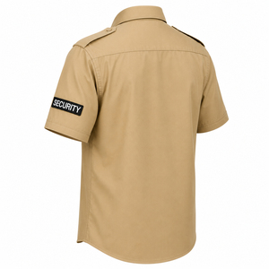 Polo de sécurité personnalisé de qualité supérieure, respirant, en polycoton, vêtements de travail pour hommes, manches courtes, été, agent de sécurité - Product Image 3