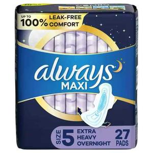 For Always Infinity Super Absorbent Feminine Pads Size <b>4</b> Overnight <b>26</b> Count <b>X</b> 3 Packs (78 Count Total) for Women - Product Image 6