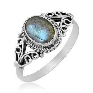 Solid 925 Sterling Silver Natural Multi Fire Labradorite Gemstone Handmade <b>Ring</b> Jewelry With 925 Stamp Silver <b>Ring</b> Jewelry - Product Image 1