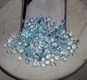 Aigue-marine 100% naturelle, pierre bleue fine à facettes, gemme de haute qualité, en vrac, pierre de naissance de mars, fabricant - Product Image 1