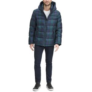 Veste d'hiver de style High Street pour hommes avec motif d'automne solide et fermeture à glissière bouffante en toile unie avec logo au design lavé OEM - Product Image 5